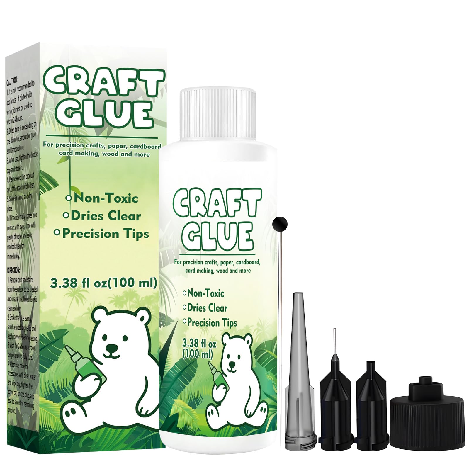 Photo 1 of ***MISSING PARTS***
Craft Glue Bottle with Fine Tip, Craft Glue Quick Dry Clear for Precision Paper Crafts, Scrapbooking Supplies, Card Making (100ml)
