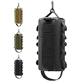 2 Piece Upgrade Laser Cut Multi-Purpose Tactical Molle Tool Pouch, Small Utility Belt Vest Pouches Bag for Backpack