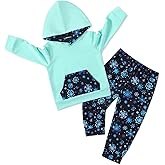 mikiumkee Toddler Girl Clothes 1-6Y Hooded Sweatshirt+Floral Pants 2Pcs Toddlers Girls Outfits Sweatsuits