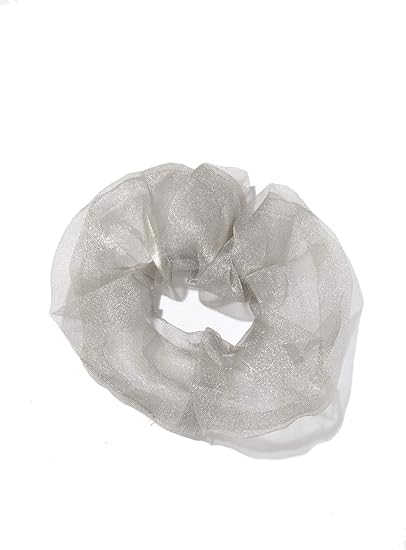 Amazon Spinns シアーシュシュ レディース ヘアアクセサリー ヘアアレンジ ヘアゴム かわいい カジュアル ガーリー プチプラ プレゼント ベージュ ブルー グレー ピンク ワイン ブラック スピンズ Spinns グレー ファッション小物 通販