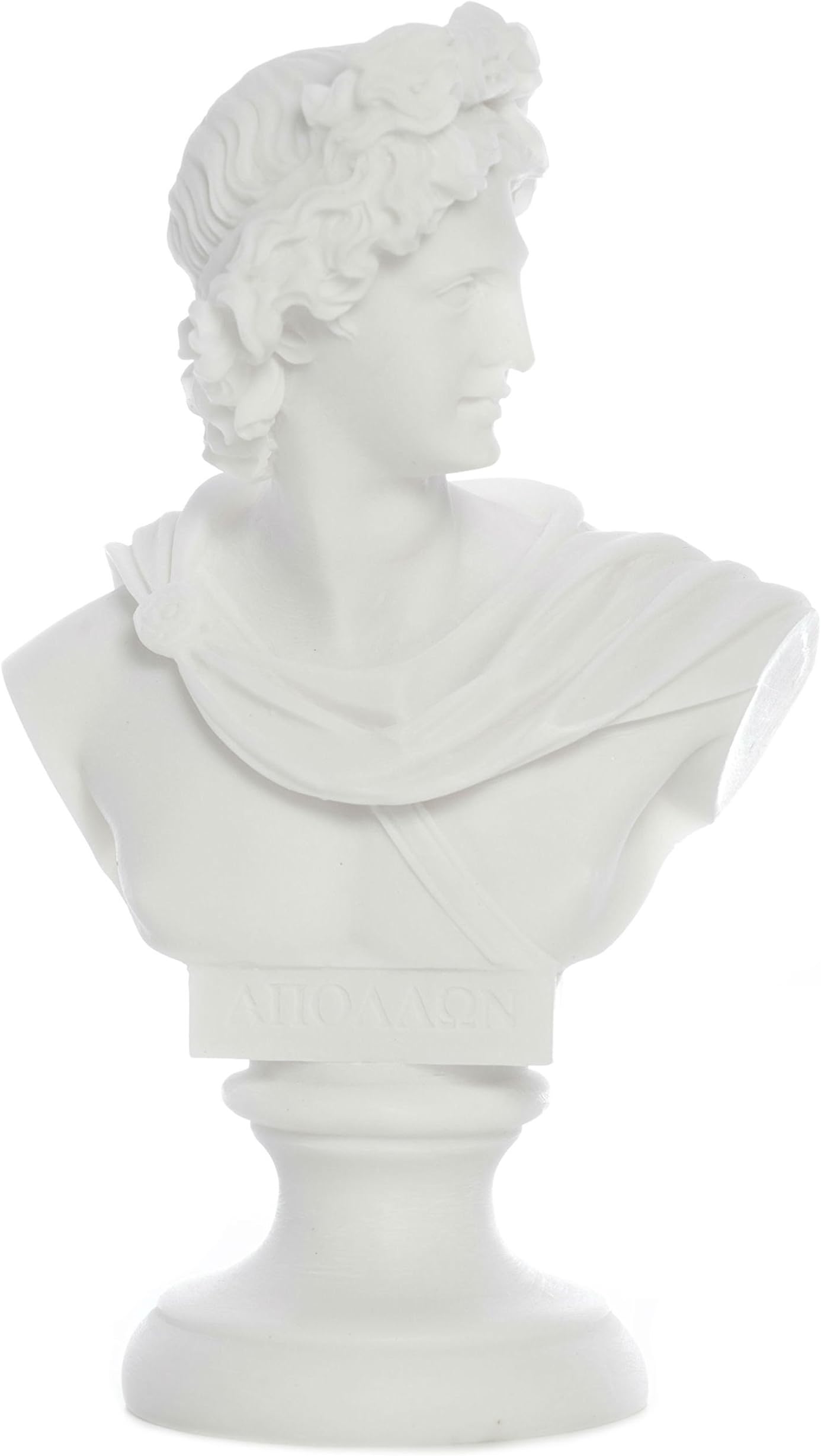 Apollo Bust Statue with Roundbase