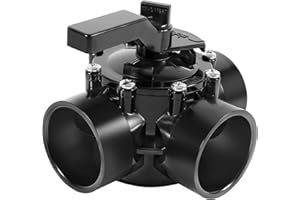 ENRAND 4717 3-Port 2 to 2-1/2-Inch Positive Seal NeverLube Valve, 170 GPM Flow, fits for 2" & 2-1/2" PVC Pipe