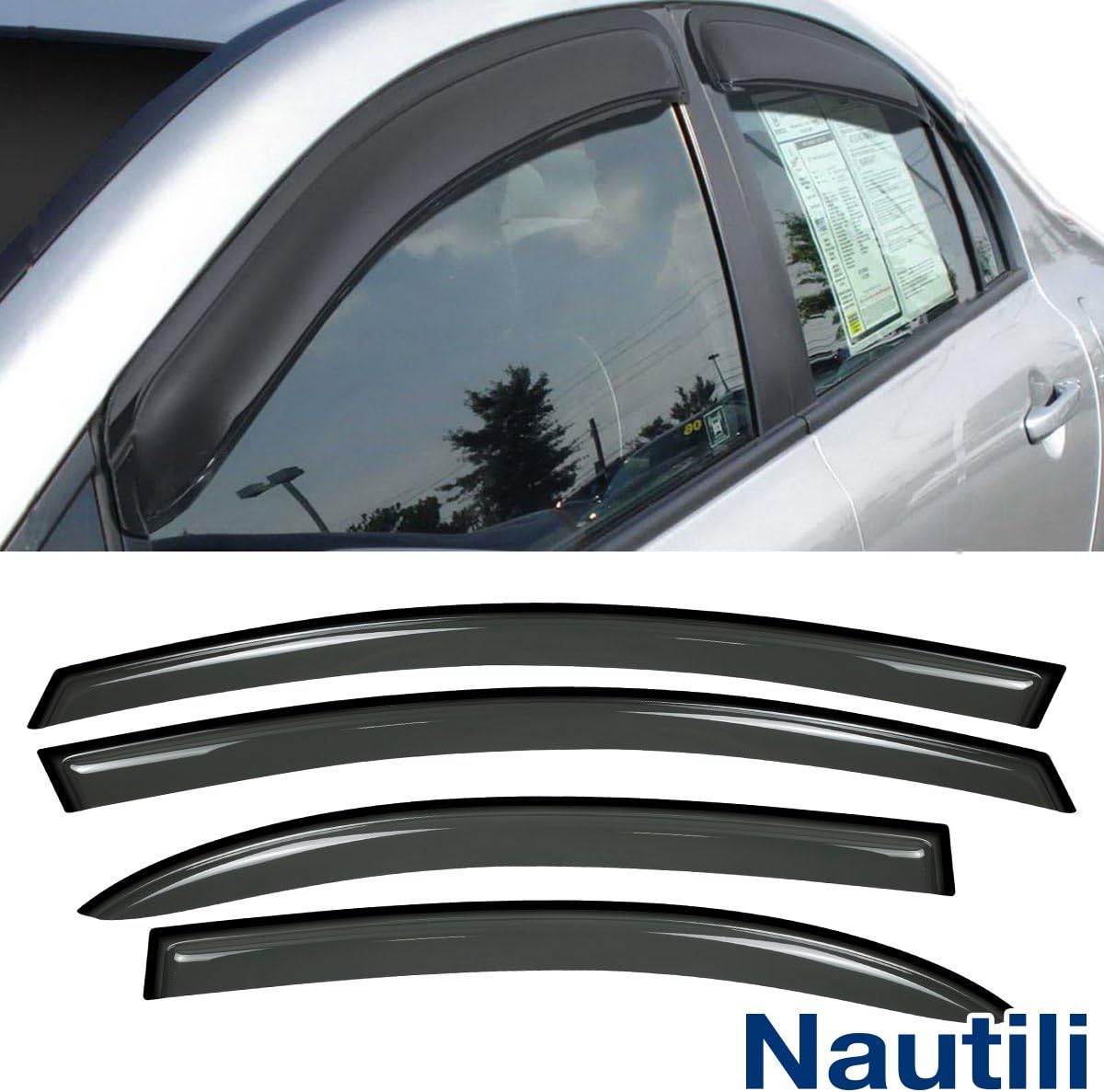 CBX Auto 4pcs Side Window Deflectors Window Visors for 06
