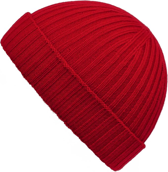 xpaccessories Mens Ladies 100 Fine Merino Wool Ribbed Turn Up Beanie Hat Hats Made in England