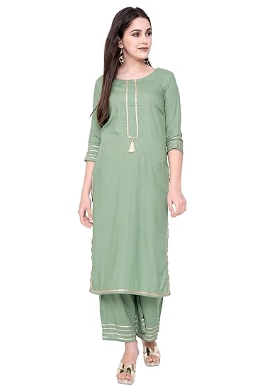 Kurta And Palazoo Set::size-S TO 5XL