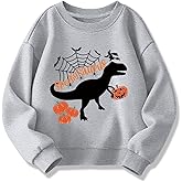 AQYLXLHH Toddler Halloween Sweatshirt Boys Girls Pumpkin Ghost Dinosaur Graphic Tees Kids Long Sleeve Outfit Tops 2-7t