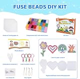 BLOT Fuse Beads Kit 24 Colors 5mm with Pegboards Tweezers Paper Keyrings view 2