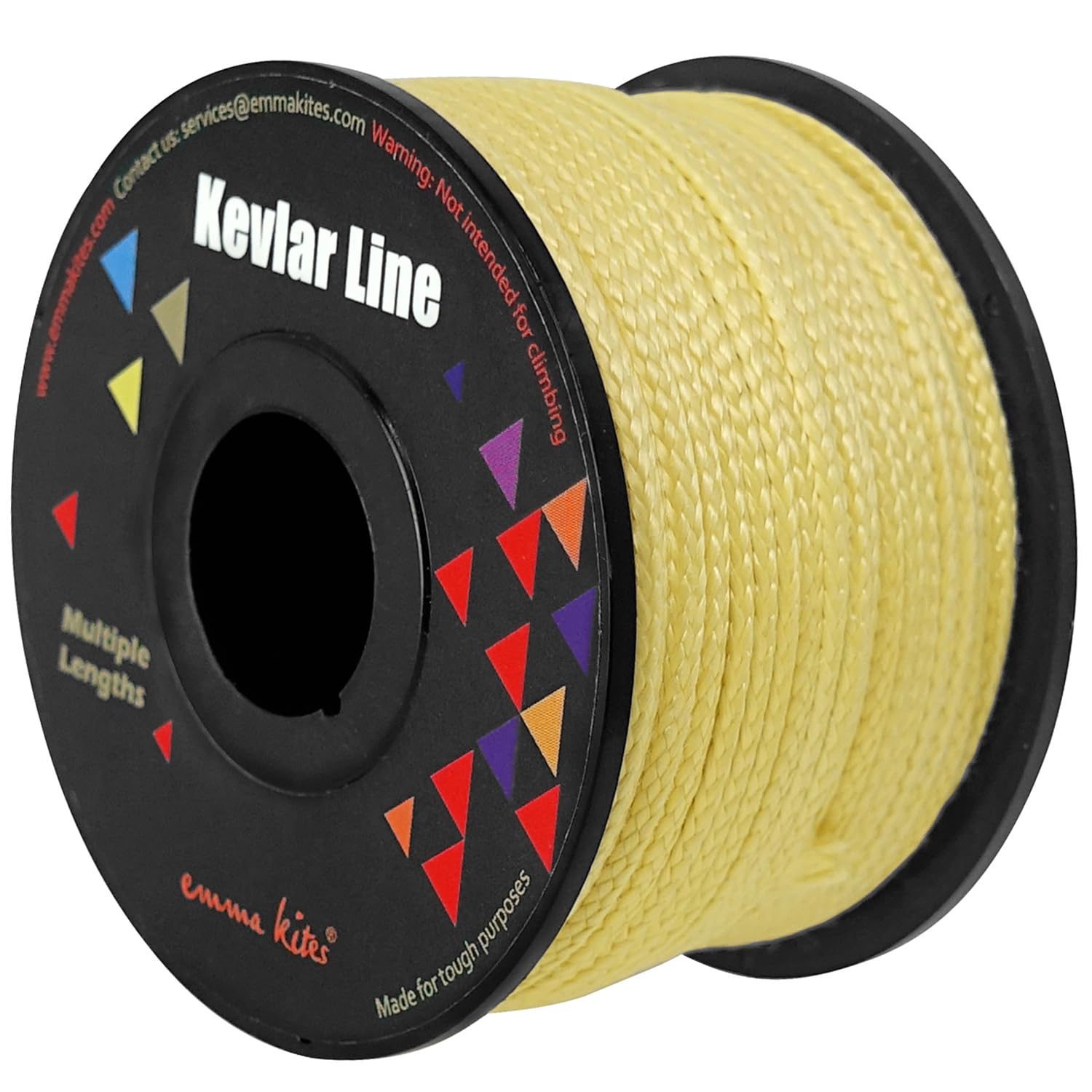 Photo 1 of emma kites 100% Kevlar Braided String Utility Cord 200Ft 100Lb Abrasion Flame Resistant, Tactical Survival Fishing Assist Cord Model Rocket Paracord Trip Line Camping Cordage