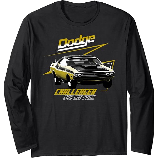 Amazon.com: Dodge Challenger 340 Six Pack Long Sleeve T-Shirt