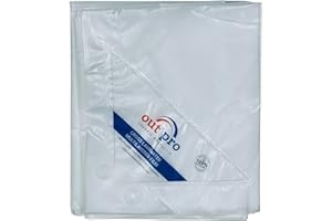 OutPro 6x8 Ft Light Duty Translucent (Semi Clear) Tarp | Stronger | Durable | UV Resistant | Anti-Shred |100% Waterproof | Cr