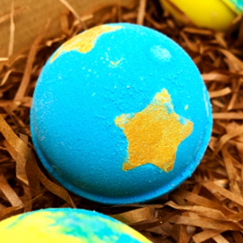 TOPIND Natural Vegan Starry Sky Bath Bomb 250g for Relaxing Spa Gifts