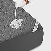 BEDLORE Waterproof Mattress Protector, RV Queen Size Mattress Pad Noiseless with Deep Pocket 6"-18" Depth, Soft Breathable Di