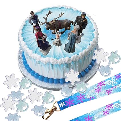 Buy Disney Frozen Cake Decoration Set Topper Figures Rings