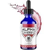 FWS Alpha Energy - Calm Focused Energy without the Caffeine Jitters - Alpha GPC, B12, L-Theanine, Taurine, ATP - Caffeine Free, Organic, non-GMO - Fast Acting Liquid Nootropic - 30 Servings