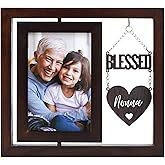 InnoBeta Nonna Gifts, Grandma Gifts from Grandchildren, Blessed Nonna Photo Frame, Mother's Day, Christmas, Birthday, Rotating 6R Picture Frame