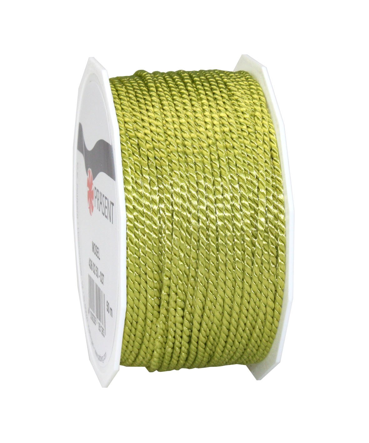 C.E. Pattberg Mosel Cord in Lime (Green), 55 Yards of Braided Cord for Gifts, Parcels & Presents, 0.08 inches Width, Accessories for Decoration and Handicrafts, Tearproof Tape for Gift Wrapping — image 1