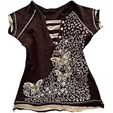 Y2k Fairy Grunge 2000s Short Sleeve Top Whimsy Twee Harajuku Emo Scene Clothes Vintage Mcbling Alt Fairycore Shirt