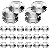 Honoson 24 Pieces 1/2 Inch Escutcheon Plates Pipe Covers Chrome Plated 304 Stainless Steel Escutcheon Flange Plumbing Cover P