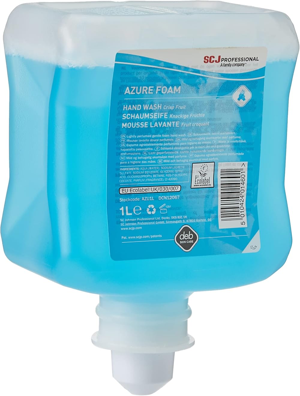 Deb Azure Foam Refresh Hand Wash 1L Pack of 6
