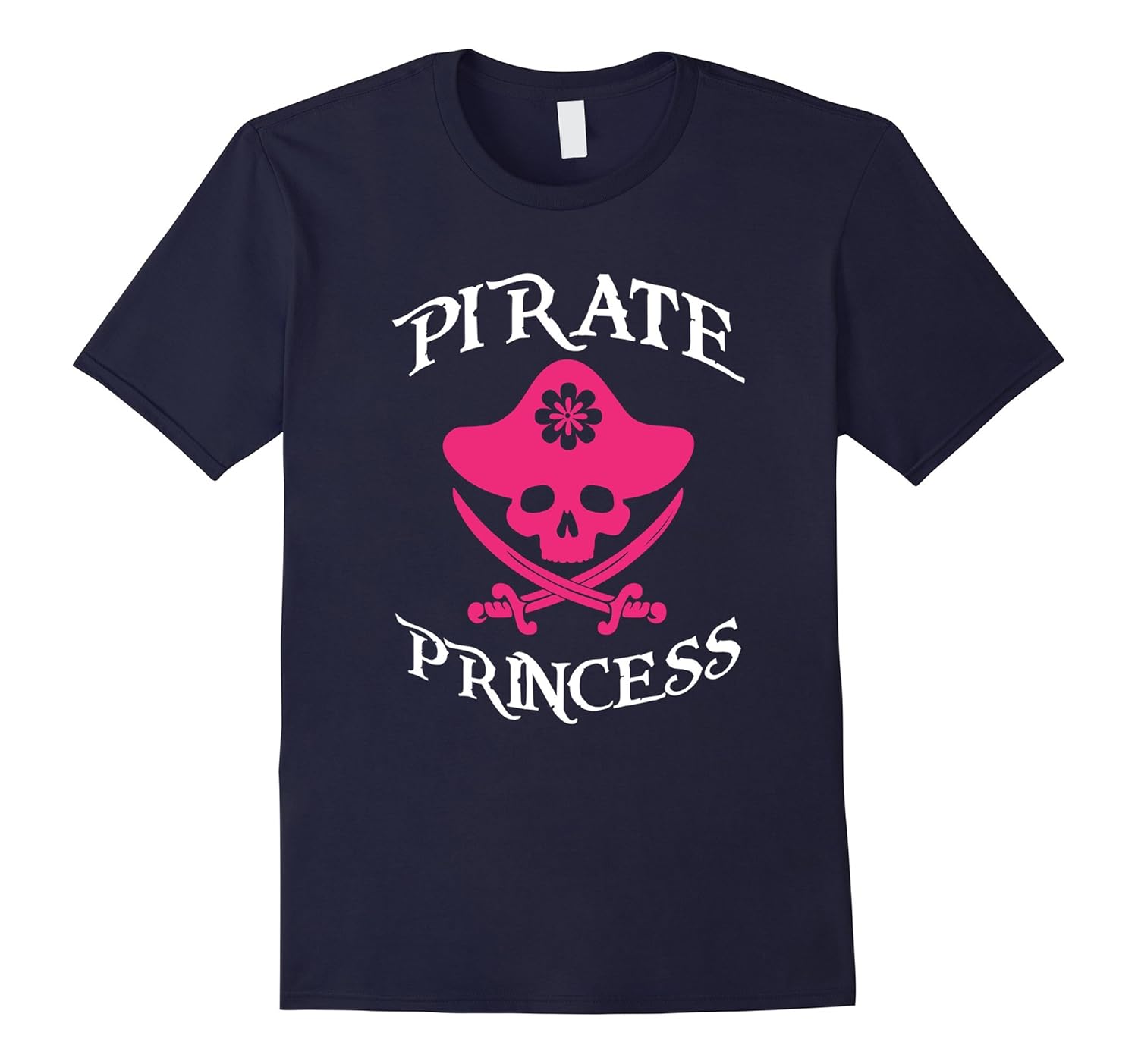 Princess Pirate Shirt Cute Pink Skull and Bones Tee for Her-ANZ