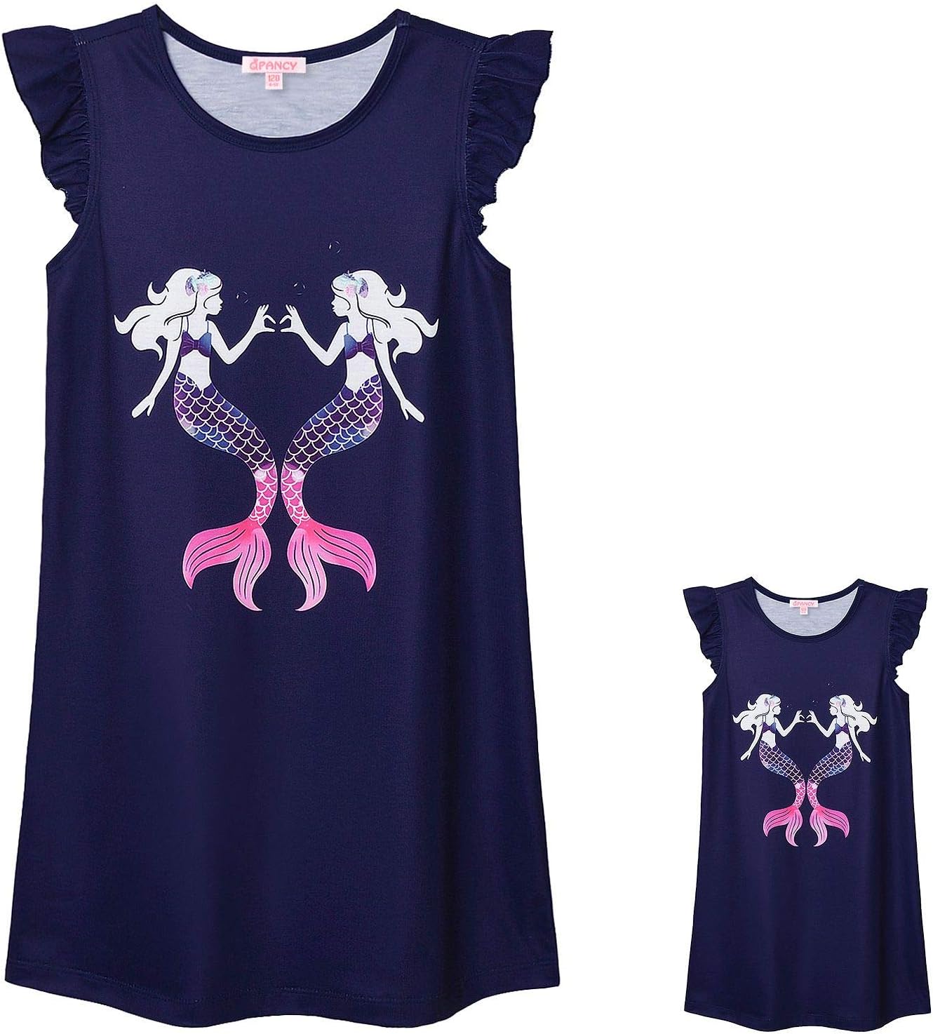 Matching Girls & 18" Dolls Nightgown Unicorn Nightdress Sleepwear Pajamas