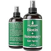 Biotin + Rosemary Oil Spray For Hair Growth. With Longsheng Rice Water. Vegan, Leave In Conditioner Serum For Women, Men. Thi