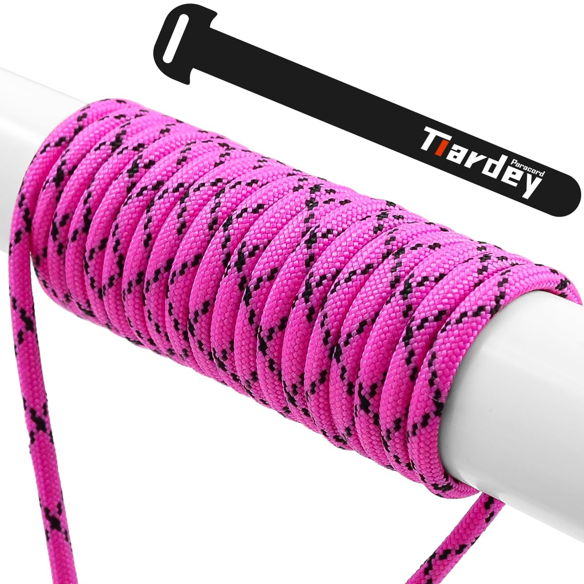 Tiardey PPF-058 Paracord 4mm 100ft (31m) 7 Core Strand,Tear-resistant,Nylon Cord,Mil Spec Type III Paracord,Holds up to 250kg for Outdoor Survival Camping