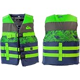 QUIKSILVER USCG Approved Life Jacket for Youth/Kids/Toddler, Lightweight Life Vest Type III PFD, for Boating, Paddleboarding, Kayaking, Waterskiing, Rafting, Swimming Watersports
