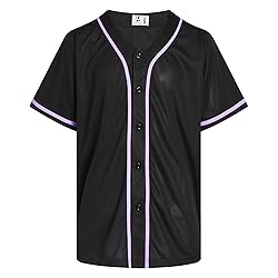 Pullonsy Men's Women's Baseball Jersey for Unisex