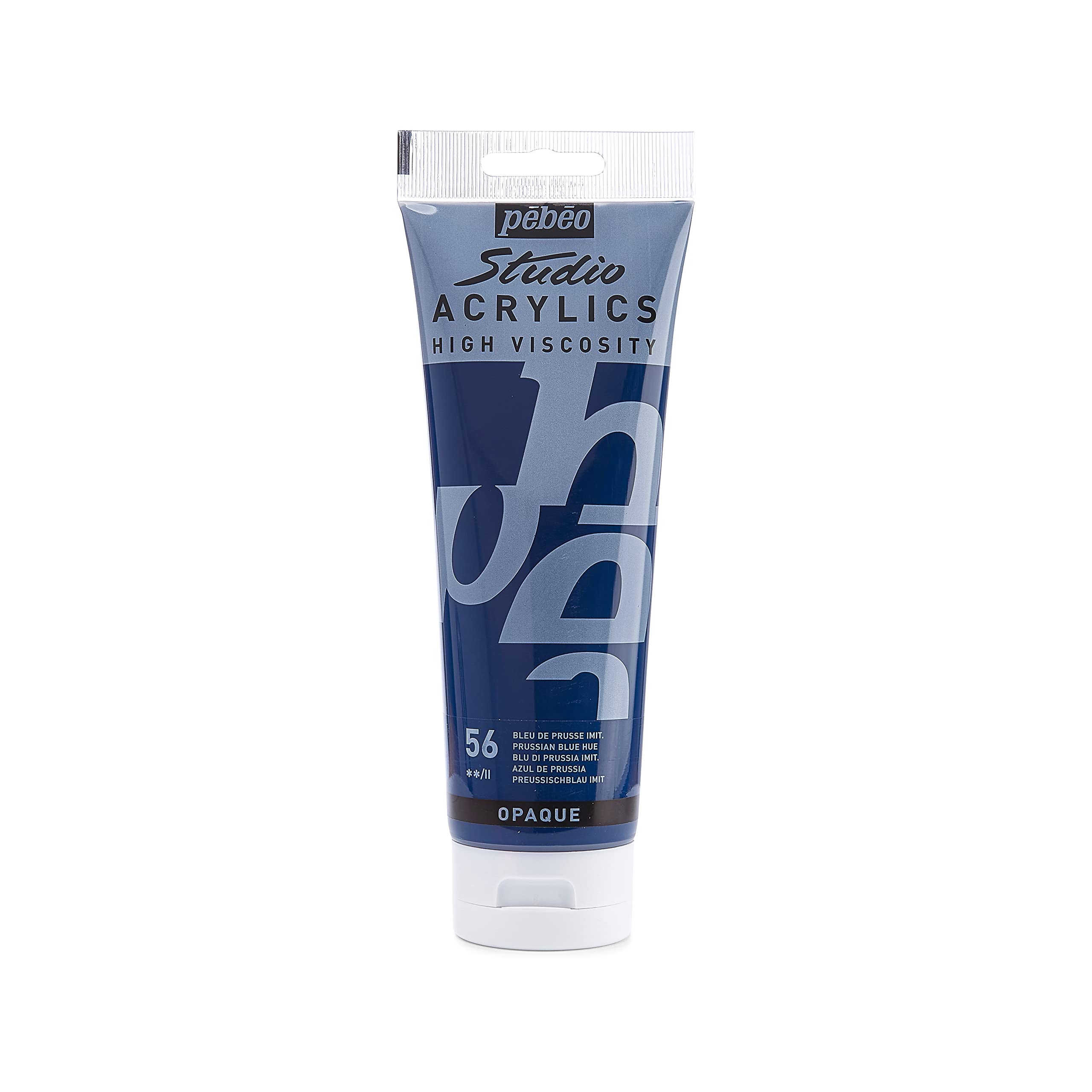 Pébéo High Viscosity Studio Acrylic Paint 250 ml Tube Prussian Blue — image 1
