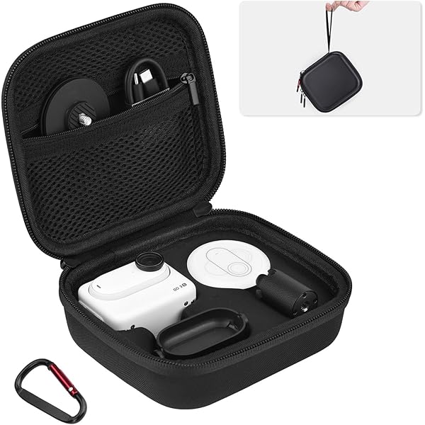 LEKUFEE Reise wasserdichte Hartschalenkoffer für Insta360 GO 3S, Insta360 GO 3 Action-Kamera,Vlogging-Kamera und Zubehör (nur Tasche LEKUFEE Reise wasserdichte Hartschalenkoffer für Insta360 GO 3S, Insta360 GO 3 Action-Kamera,Vlogging-Kamera und Zubehör (nur Tasche