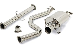 YONAKA MOTORSPORTS Yonaka Compatible with 1992-2000 Civic 2DR/4DR 3-INCH Exhaust (EX/GX/Si)