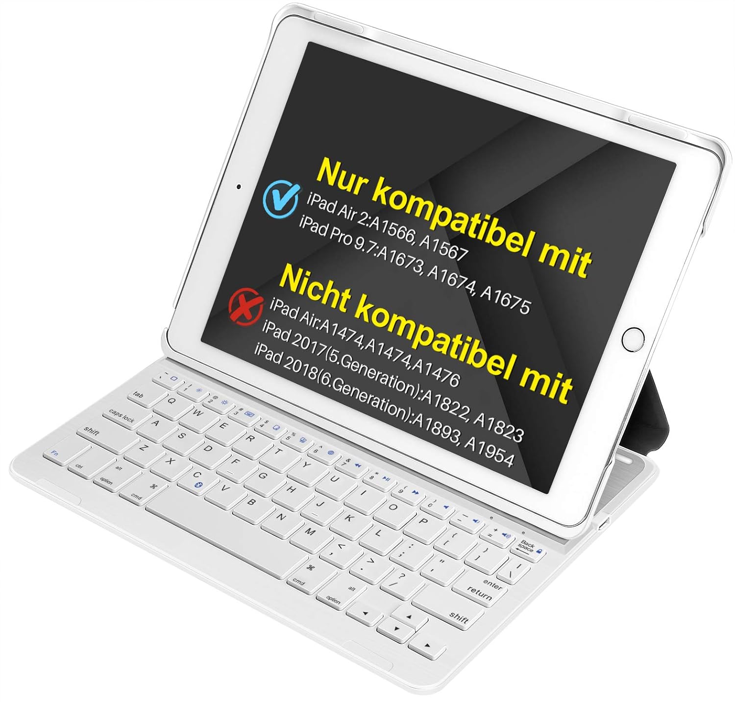 Inateck iPad Bluetooth Tastatur dt, Keyboard Case Amazon.de Elektronik