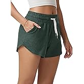 ODODOS Women's Performance Shorts Ultra Soft odSTRATUM Tech Mid Rise Relaxed Shorts with Pocket 3" Inseam Moisture Wicking