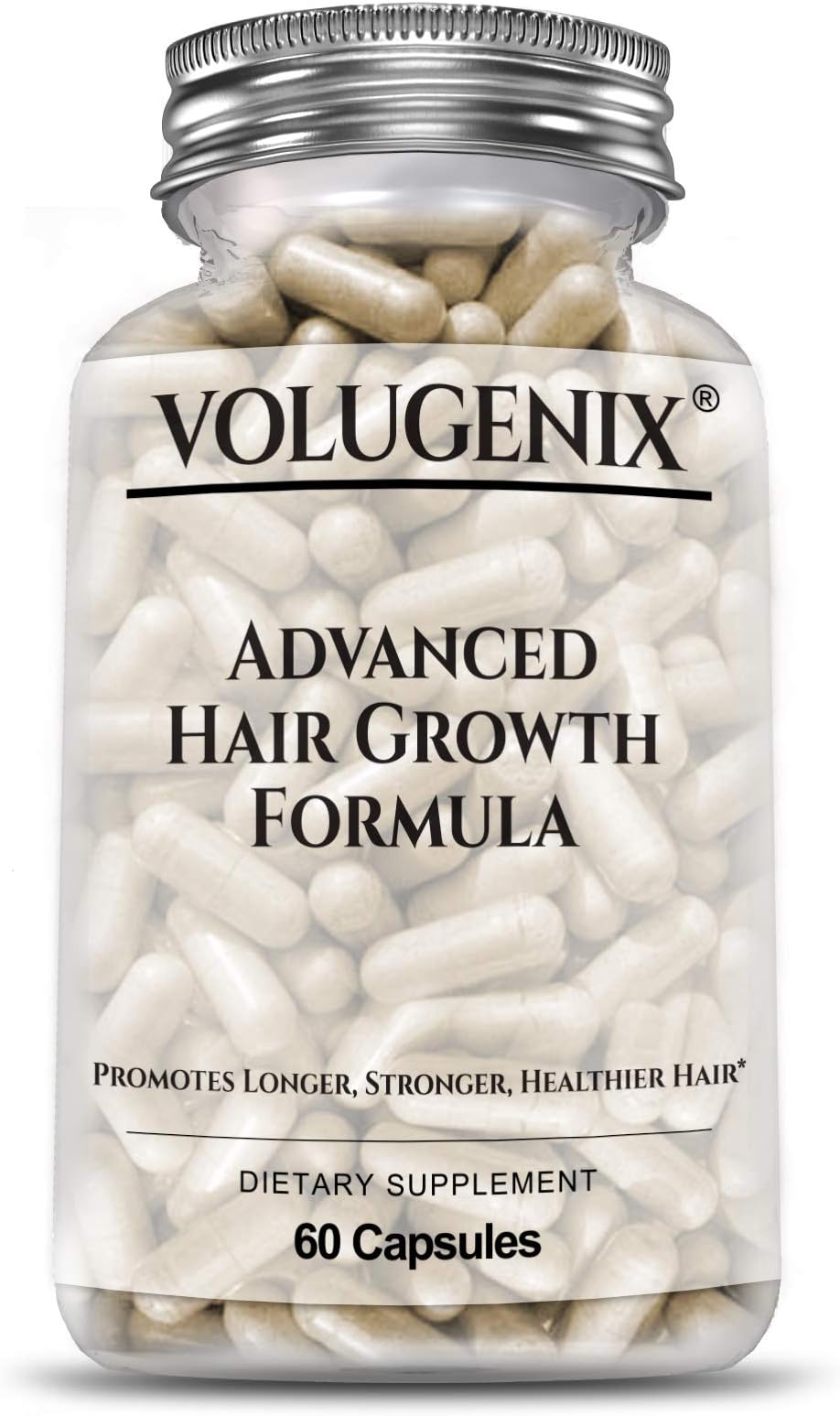 Hair Growth Vitamins Biotin Volugenix® Hair Loss Supplements - Hair Vitamins for Men and Women - Hair Skin Nails Supplement 60 Capsules - for Thicker Fuller Hair