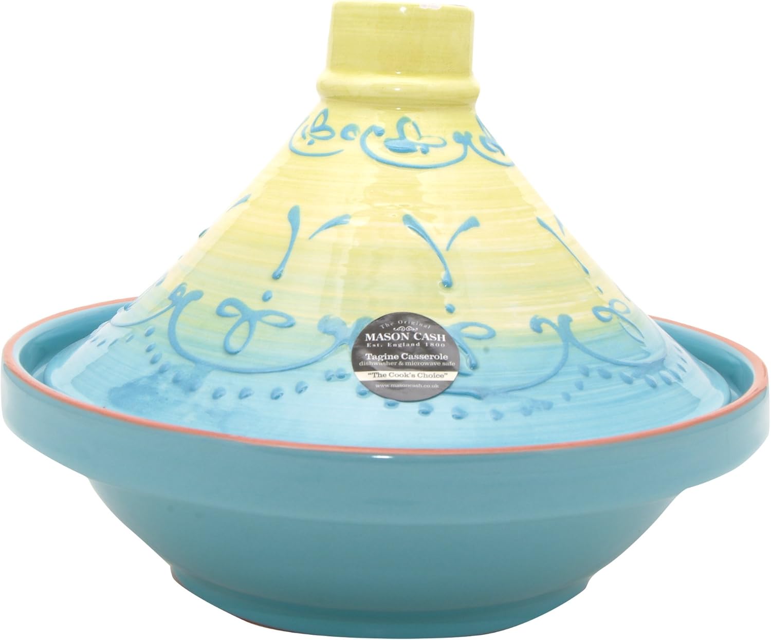 Mason Cash 28 cm Decorated Tagine, Blue/ Green Amazon.co.uk Kitchen