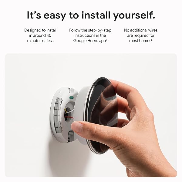 GOOGLE NEST LEARNING THERMOSTAT (4TH GEN, 2024) WITH NEST TEMPERATURE SENSOR – ENERGY SAVING SMART THERMOSTAT – WORKS WITH ALEXA, APPLE HOMEKIT AND GOOGLE HOME APP – POLISHED SILVER