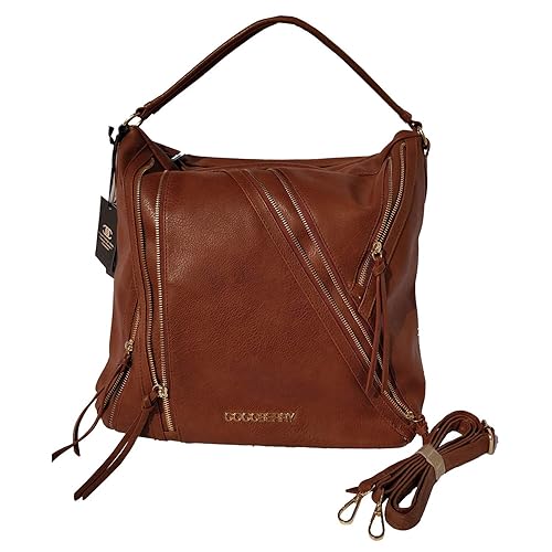 Cocoberry Multipurpose Premium Quality PU Leather Classic and Stylish Bag | Everyday Useful Office Bag | College Bag | Party Bag | Casual and Good Looking Shoulder Handbag With Sling Bag for Girls and Womens - (Coffee)