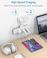 Mscien 4 Way USB Plug Extension with Switches 3250W 250V 13A Safety view 3