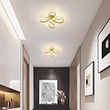 Comely Modern LED Ceiling Light 30W 3375LM 4500K Gold Floral Living Room view 5