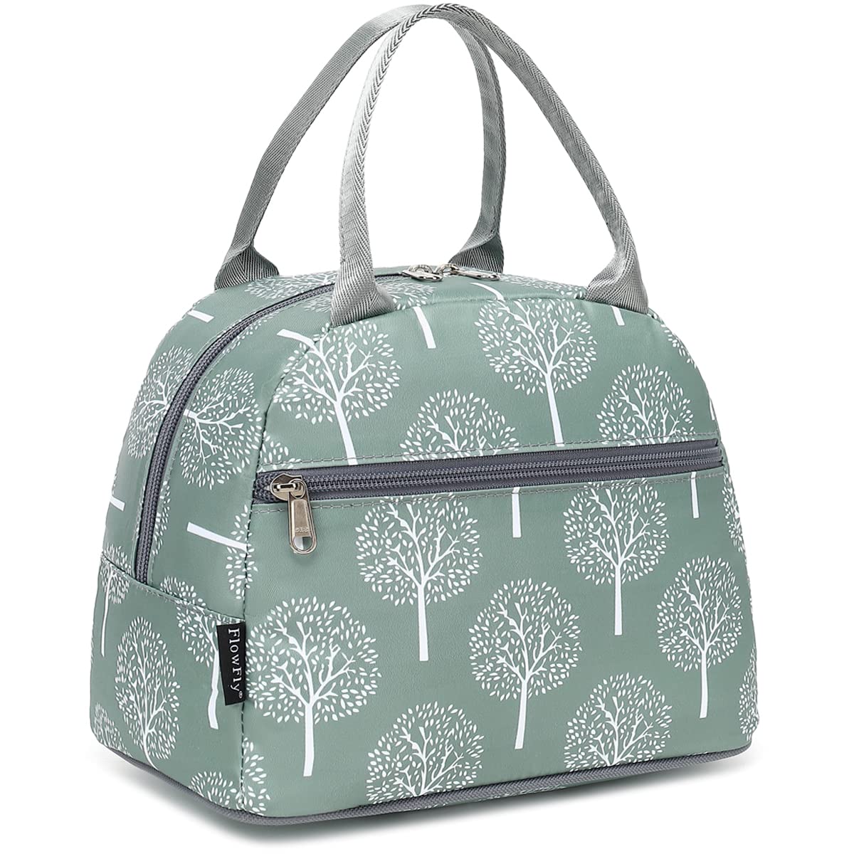 Photo 1 of FlowFly Lunch Bag for Women Insulated Lunch Box Corduroy Lunch Tote Cooler for Travel Work Picnic, Dandelion