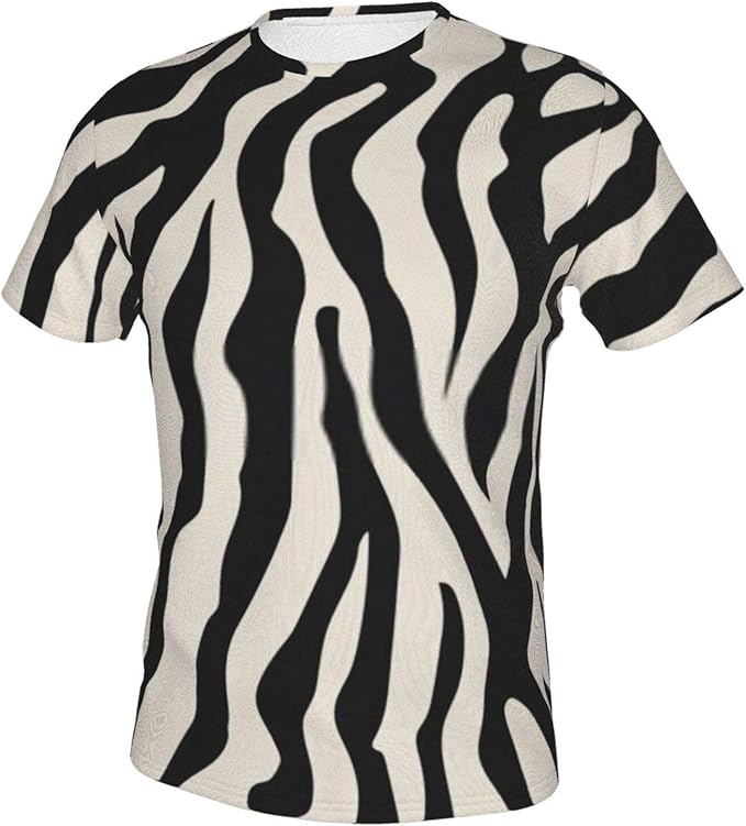 Zebra Unisex Tops Tees Casual Short Sleeve T Shirts for Men Women
