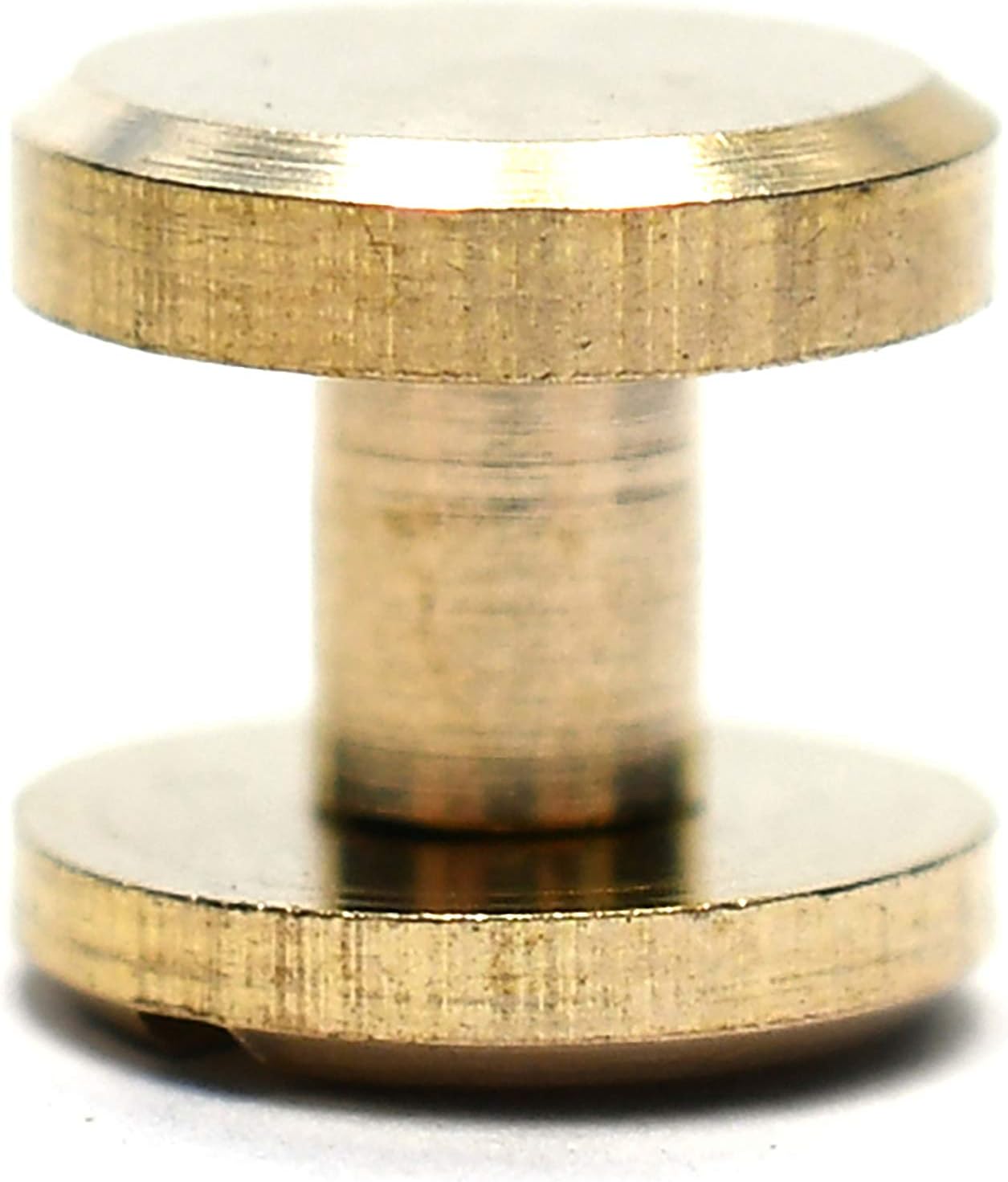 SILMEN Quality Flat Head/Concave Head Solid Brass Chicago Screw Rivets 10 pcs Decoration for Making/Repairing Belt
