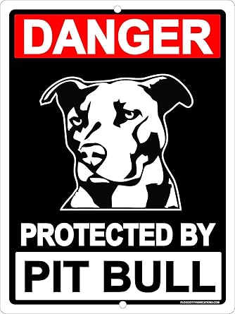 beware of pitbull sign