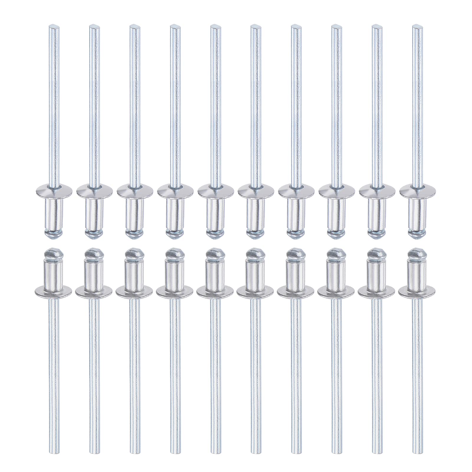 DTGN 3.2mm x 5mm (DXL) Blind Rivets - 120Pack - Good for Machinery Joining - Aluminum Dome Open End Rivet