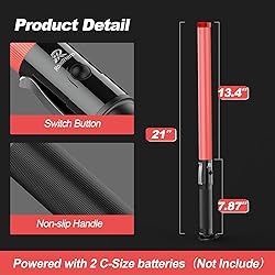 RoadHero 8 Pack Traffic Wand, 21Inch Led Traffic