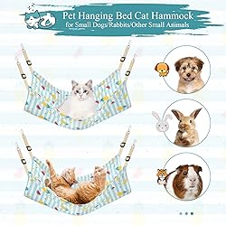PERSUPER Cat Hammock Bed Cool Summer Hanging