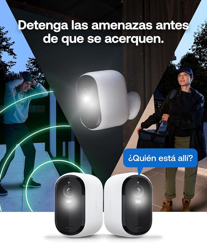 Telecamera Di Sorveglianza Esterna Arlo Essential 3 Xl Con 2 Telecamere E Risoluzione 2k