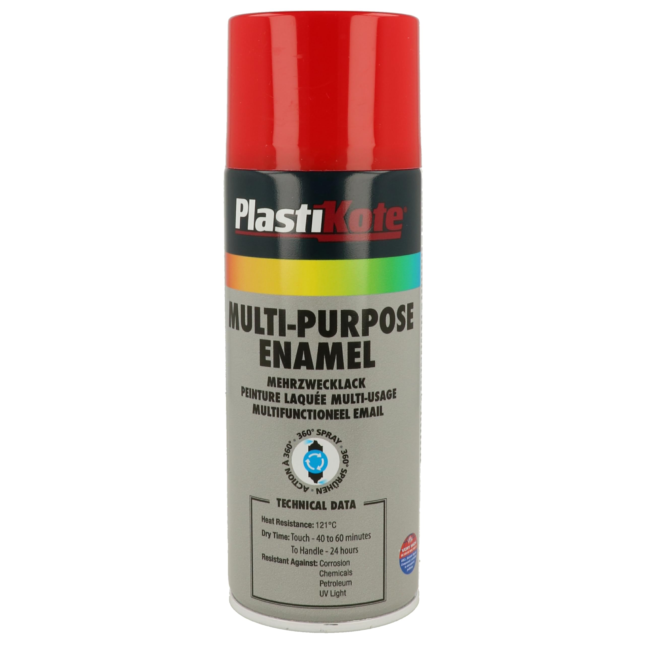 Plasti-kote 60104 400ml Multi Purpose Enamel Gloss - Red