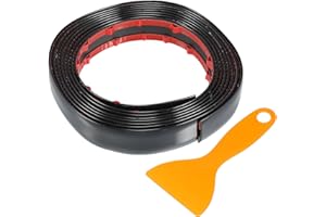 TUCKBOLD Car Truck Window Trim Strip 1" 25mm Width 10Ft 300cm Self Adhesive Scratch-Proof | Universal Exterior Interior Bumpe